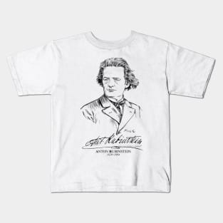 Anton Rubinstein,Russian pianist Kids T-Shirt